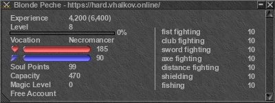 Signature for player Blonde Peche