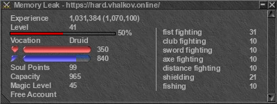 Signature for player Memory Leak