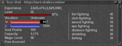 Signature for player Toco Void